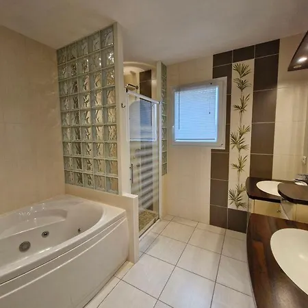 Maison Piscine Chauffee Joli Jardin Paysage